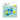 Quut Blokki Minty Blue, 10 soft foam balancing blocks, three with faces