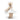 Back view of a Marilyn Monroe inspired Teddy Bear wearing a white dress on a white background