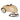A vintage-style toy car in beige with black wheels, a black steering wheel, and a brown pull cord, shown on a plain white background.