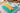A colorful felt children's activity book with yellow duck-shaped number pieces (1 through 5), a white duck silhouette, and layered turquoise, green, and purple felt panels, photographed on a soft cream textile background.