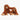 Two plush orangutans sitting on a white background