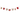 Maileg Christmas Garland, 188cm long with seven different fabric ornaments