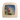 Wooden frame with a small painting of a fairy with bees in a natural setting.