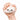 Hand holding a cute white bun with a face on a white background
