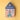 A 36-piece reversible puzzle in a house shaped box on a yellow background