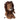 Stuffed lion toy with brown fur and a white muzzle on a white background