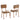 Two wooden chairs with metal legs on a white background
