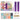 Rainbow Loom luxe style kit with packaging, loom, rubber bands, and tools on a white background