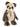 Charlie Bears Ticklish, a 29cm cream and brown plush bear with an ivory ribbon and a key charm