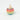 A colourful spinning top on a white background
