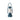 A vintage-style lantern with a teal blue metal frame and base, and a frosted white glass bulb, isolated on a white background.