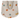 Beige tote bag with colorful polka dot pattern on a white background