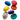 Stapelstein Balance Stepping Stones Original + Board Combination, Set of 7, Rainbow Classic from Australia