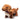 Plush dachshund dog toy with a plaid scarf on a white background