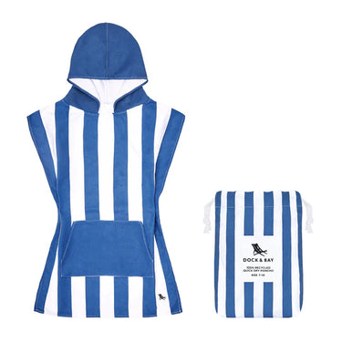 Dock & Bay Poncho - Kids - Whitsunday Blue