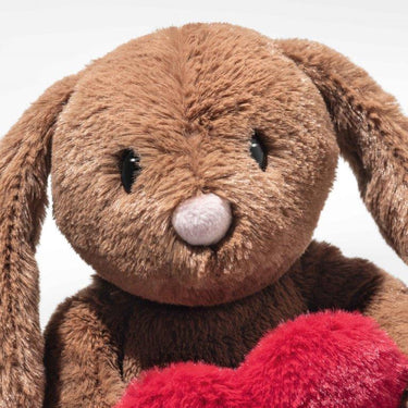 Steiff, Soft Cuddly Hoppie Rabbit Love with Brown Fur, 16 cm
