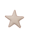 Ferm Living Star Cushion in undyed, a 48 x 48 cm organic cotton star with contrast piping