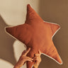 Ferm Living Star Cushion in brown clay, second view
