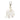 White elephant-shaped keychain with a gold accent on a white background