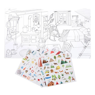 Moulin Roty L'Explorateur Colouring & Sticker Book