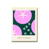 1973 Zinnia Love & Kisses greeting card — front