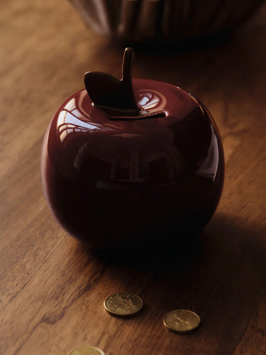 Ferm Living Apple Money Bank — Deep Red