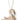 Decorative swan ornament with a rope on a white background
