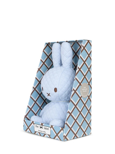 Quilted Miffy Sitting in Giftbox, Blue