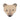 Beige rug with a bear face design on a white background