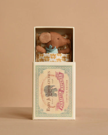 Maileg, Sleepy Wakey Baby Mouse in Matchbox - Blue, 2025 Edition