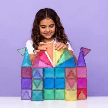 Connetix Glitter Castle Pack - 48 Piece
