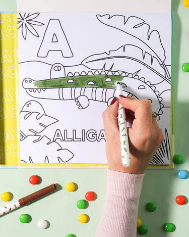 Alphabet Safari Colouring Kit