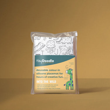 HeyDoodle Reusable Silicone Placemat - Into the Wild