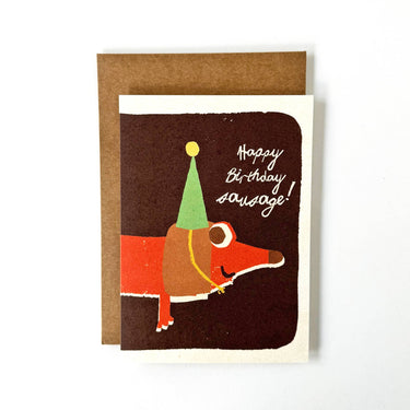 Florence Fry Card : Happy Birthday Sausage