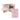 Pink toy box with a ballerina mouse and dress outfits on a white background