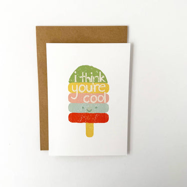 Florence Fry Card : I Think You're Cool, Iceypole