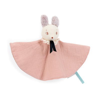 Moulin Roty "Après la Pluie" Brume the Mouse Pink Muslin Comforter