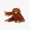 Moulin Roty Small Orang-utan, a 42 cm soft orang-utan with tousled russet fur and long arms, from Tout autour du monde