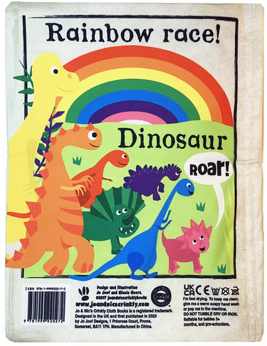 Jo & Nic's Crinkly Cloth Books - Rainbow Dinosaurs