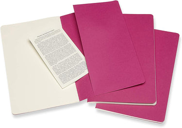 Moleskine Cahier Journals, Set of 3, Kinetic Pink