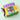 Children's felt activity book with a window you can put a photo in with a yellow cover and purple roof on a light blue background