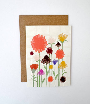 Florence Fry Card : Standing Flowers