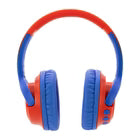Moki Mixi Volume Limited Wireless Over-Ear Headphones, Red & Blue