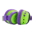 Moki Mixi Volume Limited Wireless Over-Ear Headphones. Green & Purple