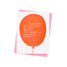 Ashkahn Birthday Balloon greeting card — front
