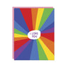 Ashkahn Rainbow Love You greeting card — front