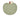 A Ferm Living green apple with a small brown stem and a cream-colored accent at the top, centered on a solid white background.