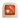 A square wooden Toverlux lamp, featuring a printed illustration of whimsical red-and-white mushrooms in an autumn forest scene, shown on a plain white background.