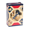 Kapla Wooden Building Planks 200 Natural Set in a carry box with a navy rope handle
