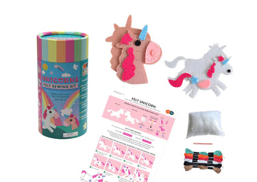 Buddy & Barney, Felt Sewing Tube Unicorns
